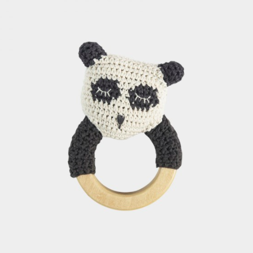 Hochet crochet panda 1 - Blog Mariage
