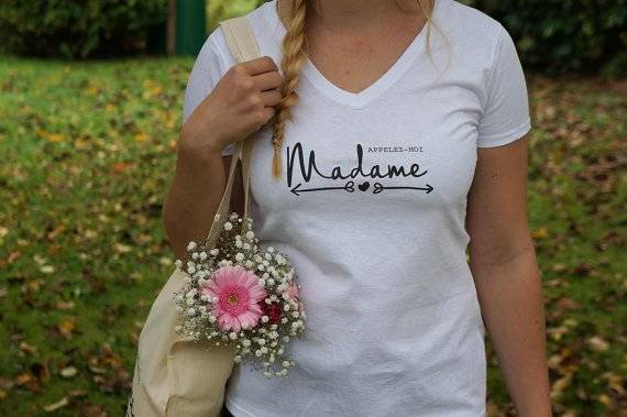 Tee-shirt "appelez-moi madame" 1 - Blog Mariage