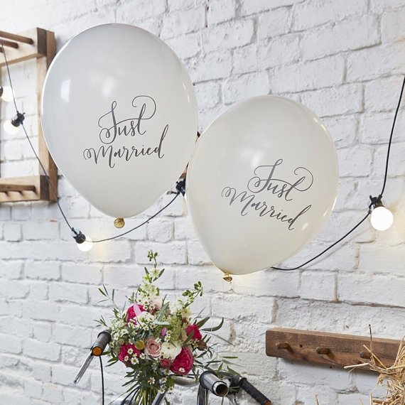 10 ballons just married 1 - Blog Mariage